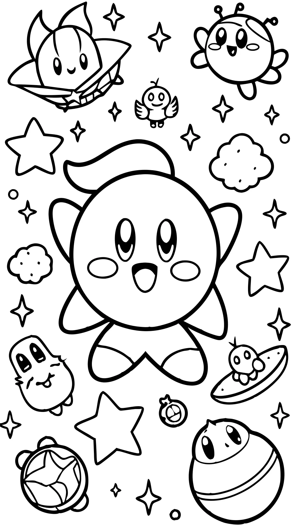 Páginas para colorear de Kirby